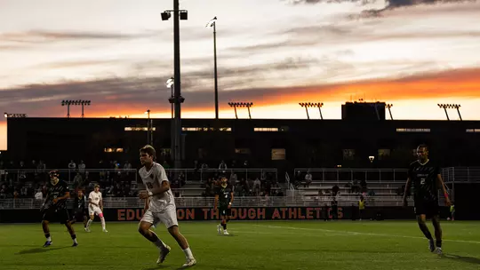 mens's soccer roberts stadium sunset