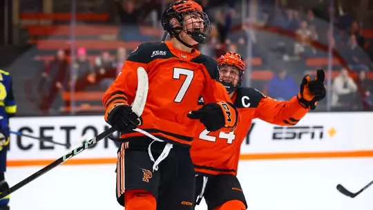 Kai Daniells celebrates his first goal of the season