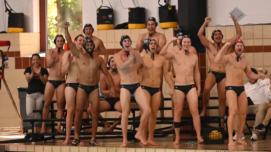 Men's Water Polo Team Celebration
