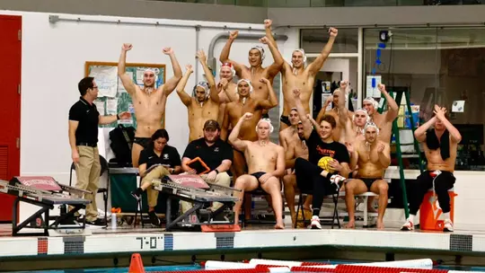 Men's Water Polo Team Celebration