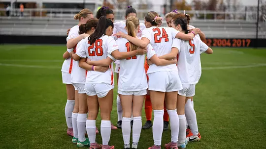 women's soccer huddle photo
