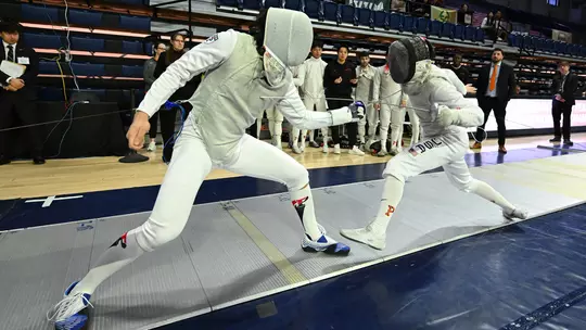 fencing action photo