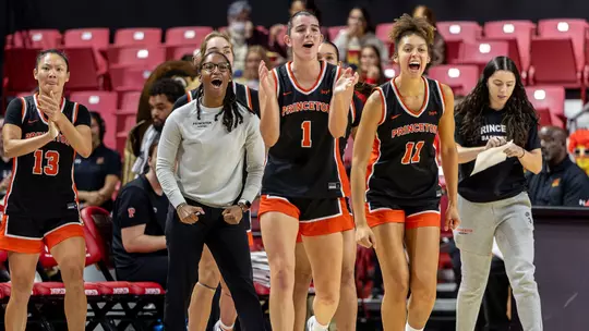 WBB Bench Celebration