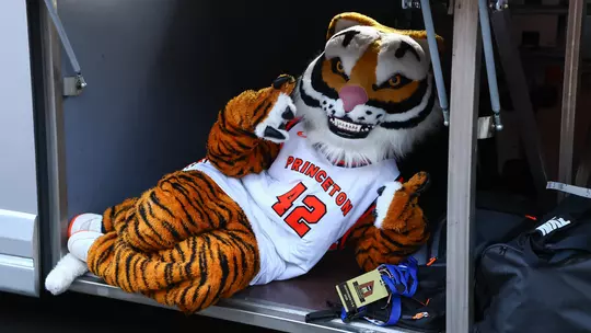 Princeton Tiger on the bus