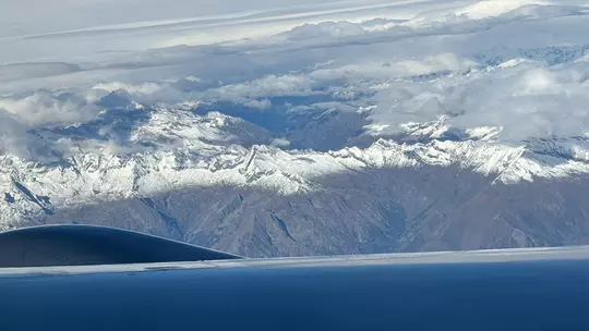 The Alps, Viewed Through The Airplane Window