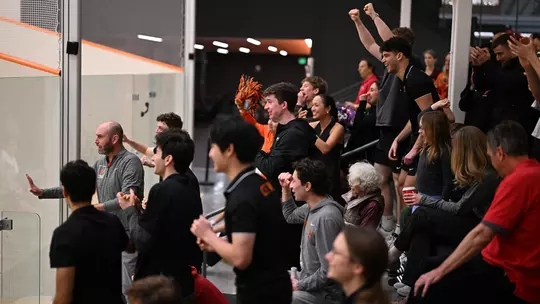 men's squash crowd photo