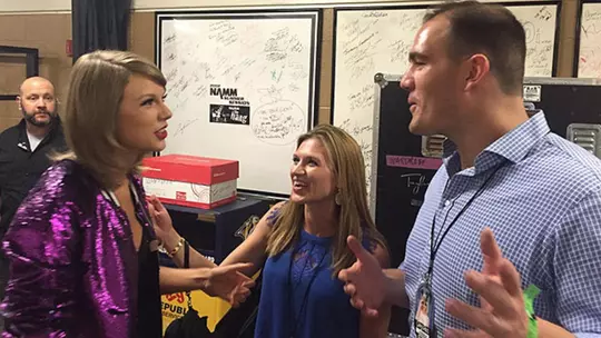 Ross Tucker with Taylor Swift
