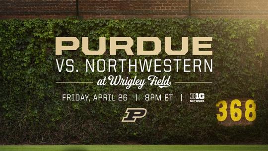 April 26 Series Opener at Northwestern to be Played at Wrigley Field
