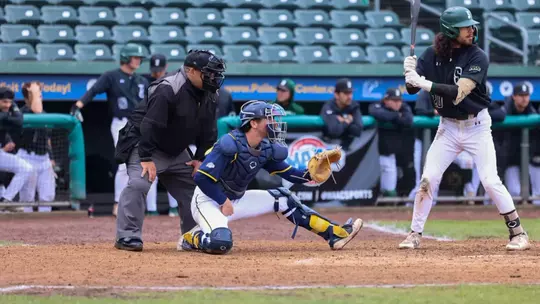 Cole Constable Catching against Siena (May 21, 2025 in Pomona, NY)