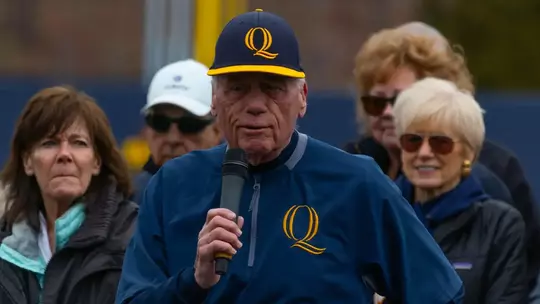 Dan Gooley at the QU Baseball Field in Hamden, CT