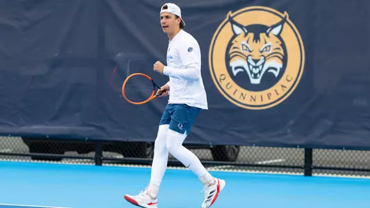 Carlos Braun Simo Celebrating a Point against Rider (3.30.25 in Hamden, CT)