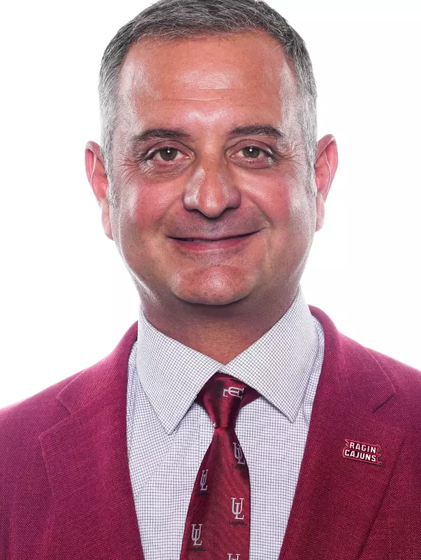 LAFAYETTE, LA -  SEPTEMBER 02:  poses for a headshot at the Louisiana Creative Studio on September 2, 2025 in Lafayette, Louisiana. (Photo by Benjamin R. Massey/Ragin’ Cajuns Athletics)