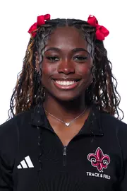 LAFAYETTE, LA - JANUARY 13: Amairi Ashford poses for a headshot at the Louisiana Creative Studio on January 13, 2026 in Lafayette, Louisiana. (Photo by Benjamin R. Massey/Ragin’ Cajuns Athletics)