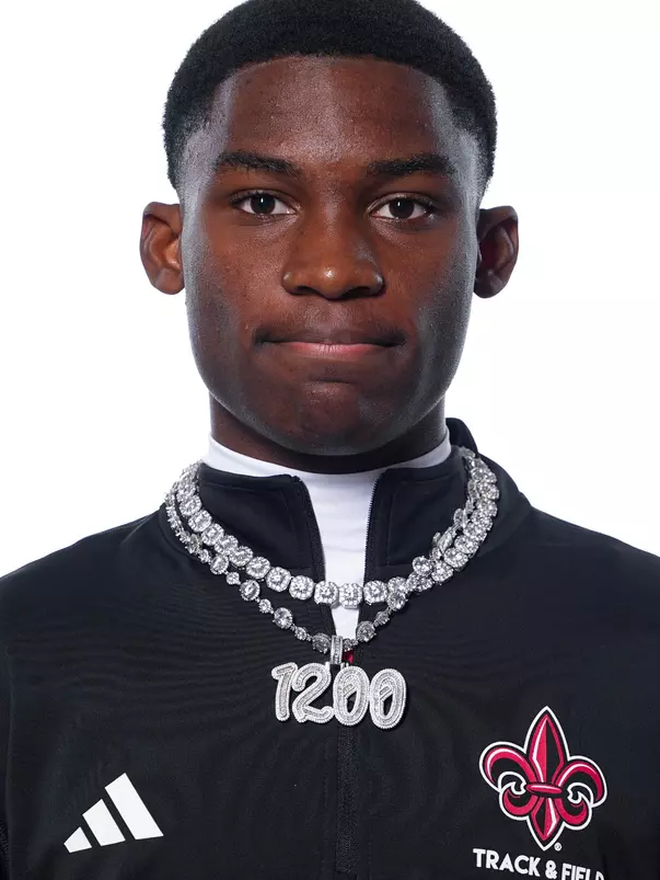 LAFAYETTE, LA - JANUARY 13: Broderick Davis poses for a headshot at the Louisiana Creative Studio on January 13, 2026 in Lafayette, Louisiana. (Photo by Benjamin R. Massey/Ragin’ Cajuns Athletics)