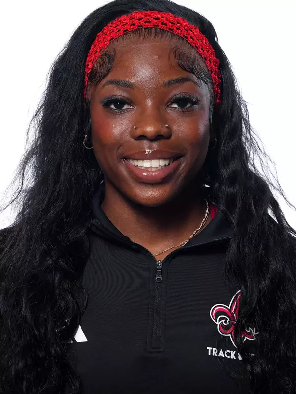 LAFAYETTE, LA - JANUARY 13: Jakyra Edwards poses for a headshot at the Louisiana Creative Studio on January 13, 2026 in Lafayette, Louisiana. (Photo by Benjamin R. Massey/Ragin’ Cajuns Athletics)