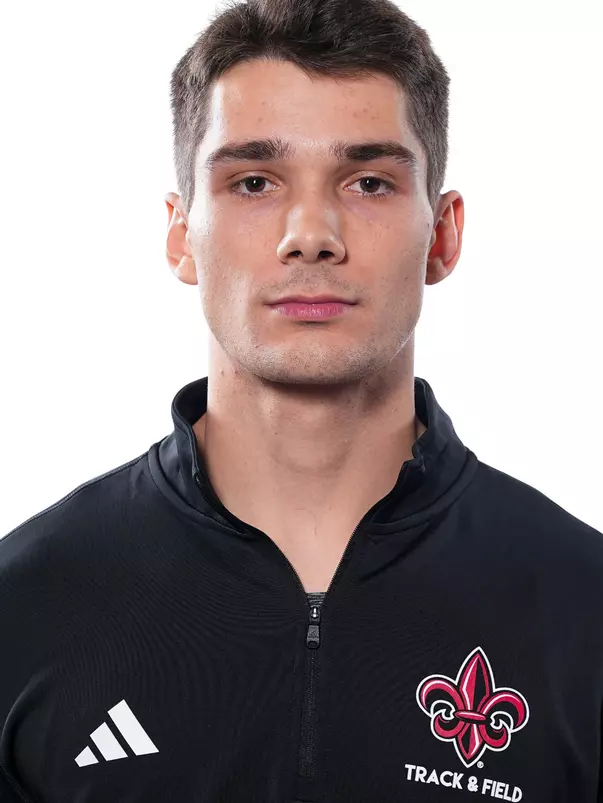 LAFAYETTE, LA - JANUARY 13: Christopher Gravois poses for a headshot at the Louisiana Creative Studio on January 13, 2026 in Lafayette, Louisiana. (Photo by Benjamin R. Massey/Ragin’ Cajuns Athletics)