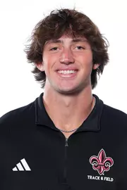 LAFAYETTE, LA - JANUARY 13: Chase Lathrop poses for a headshot at the Louisiana Creative Studio on January 13, 2026 in Lafayette, Louisiana. (Photo by Benjamin R. Massey/Ragin’ Cajuns Athletics)