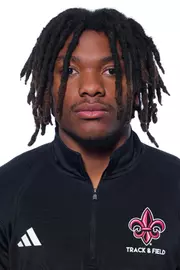 LAFAYETTE, LA - JANUARY 13: Kobe Mendez poses for a headshot at the Louisiana Creative Studio on January 13, 2026 in Lafayette, Louisiana. (Photo by Benjamin R. Massey/Ragin’ Cajuns Athletics)