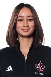 LAFAYETTE, LA - JANUARY 13: Jasmine Sakaguchi poses for a headshot at the Louisiana Creative Studio on January 13, 2026 in Lafayette, Louisiana. (Photo by Benjamin R. Massey/Ragin’ Cajuns Athletics)