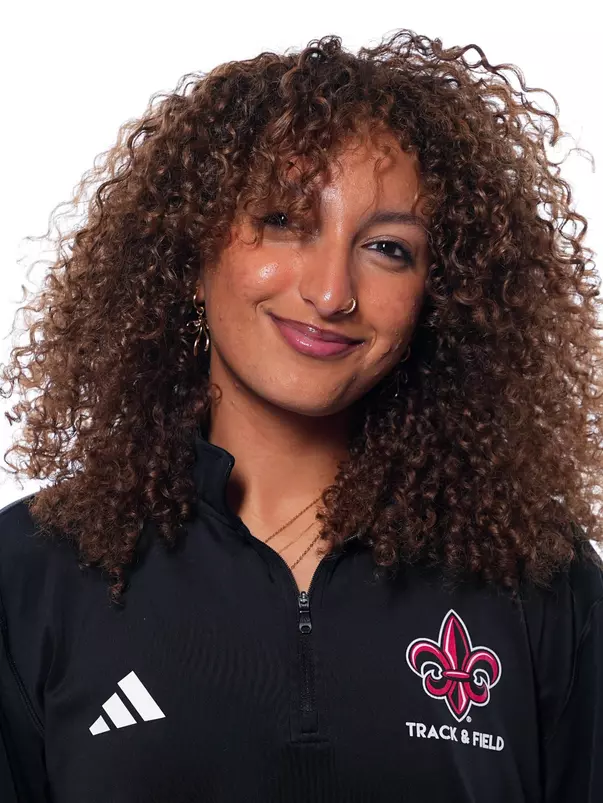 LAFAYETTE, LA - JANUARY 13: Reem Tammam poses for a headshot at the Louisiana Creative Studio on January 13, 2026 in Lafayette, Louisiana. (Photo by Benjamin R. Massey/Ragin’ Cajuns Athletics)