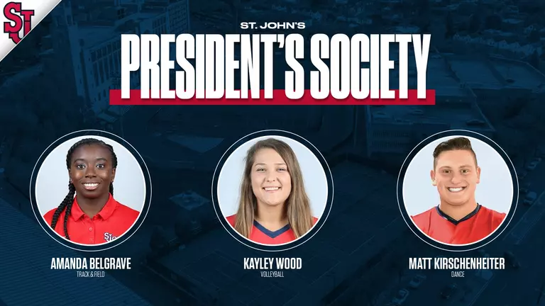 Two Student-Athletes, One Dance Team Member Inducted into St. John’s President’s Society