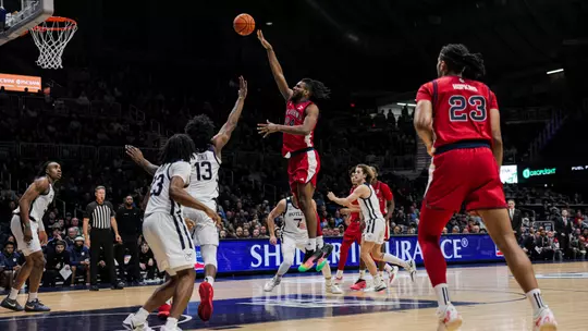 Zuby Ejiofor dominated against the Bulldogs, scoring a team-high 18 points on 50 percent shooting to go along with five rebounds and two assists.