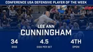 Cunningham Selected C-USA Defensive Player of the Week