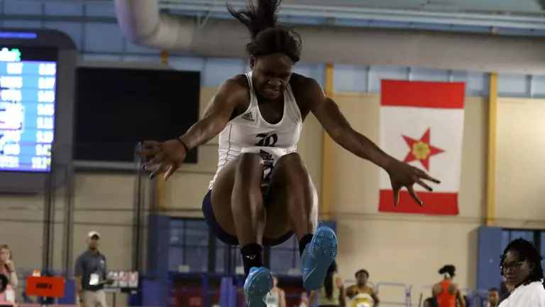 Fokam Places 15th in Long Jump at NCAA's