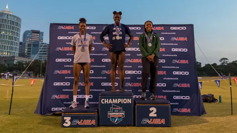 Fokam Wins C-USA Long Jump Crown