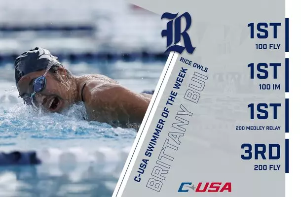 Bui Named C-USA Swimmer of the Week