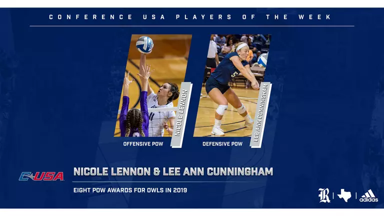 Lennon, Cunningham Earn C-USA Player of Week Honors