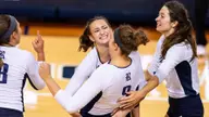 Volleyball Secures 20th Win of Season, Sweeps Charlotte