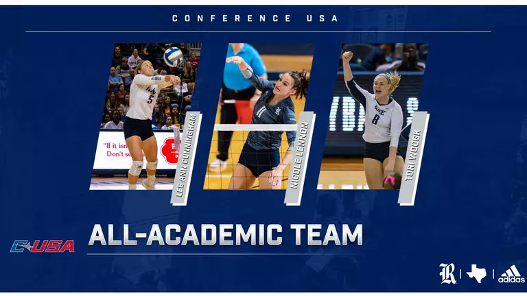 Trio of Owls Named to C-USA All-Academic Team