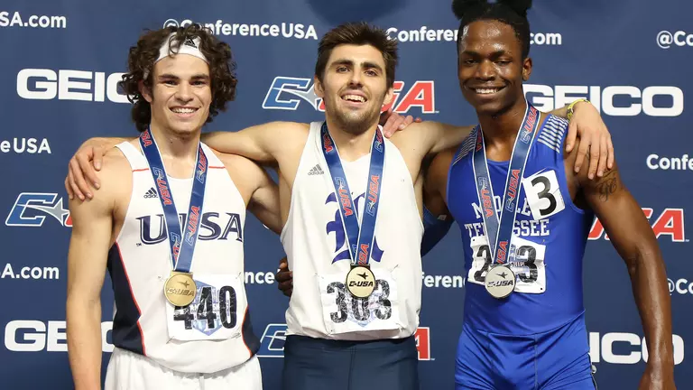 MT&F: Olguin Wins 800m at C-USA Indoor Championships