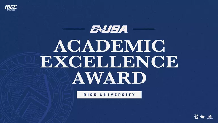 Rice Honored With Conference USA Institutional Excellence Award