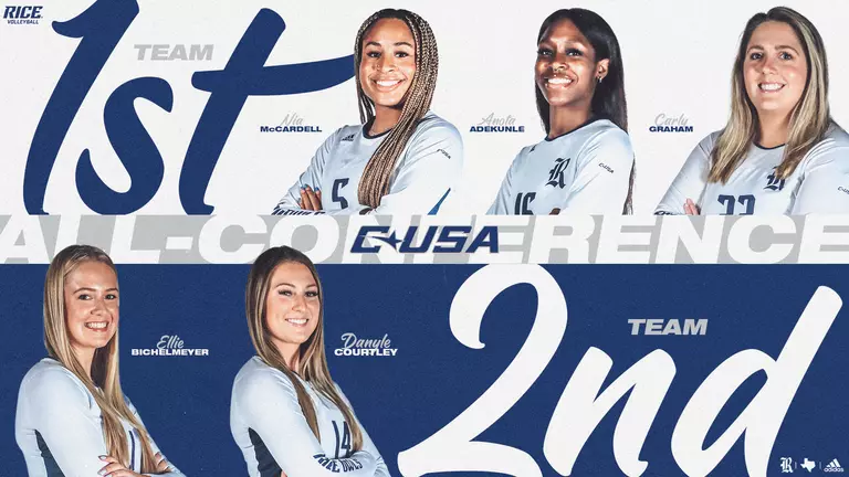 Five Owls Earn All-Conference Honors