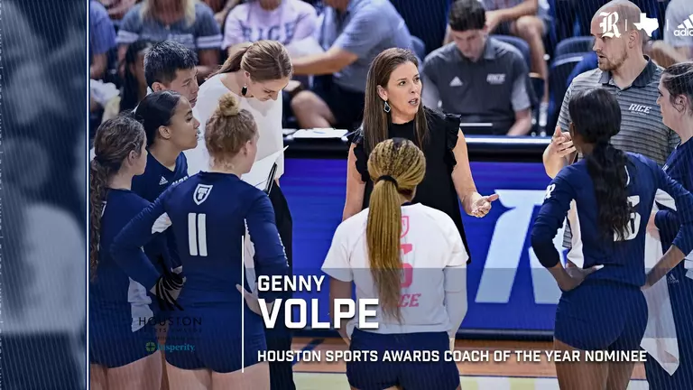 Genny Volpe Named Houston Sports Awards Coach of the Year Nominee