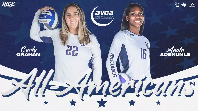 Volleyball Duo Earns AVCA Honorable Mention All-America