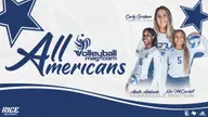 Volleyball Trio Named All-American by VolleyballMag.com