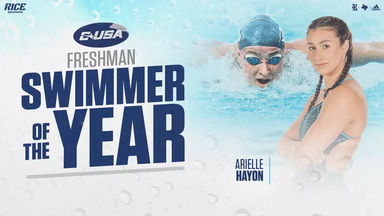 Hayon Named C-USA Freshman Swimmer of the Year