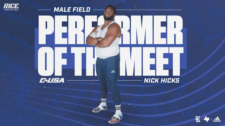 Hicks Named C-USA Field Performer of the Meet