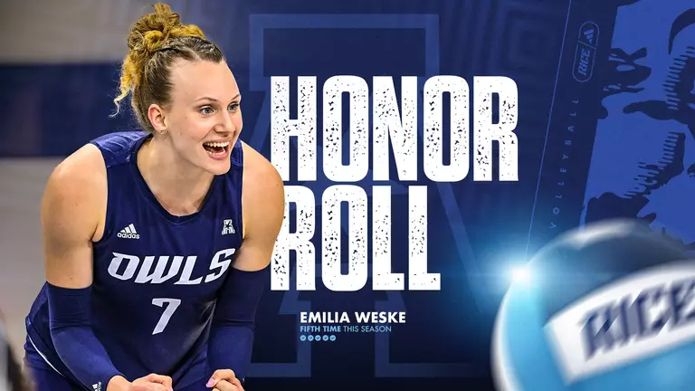 Volleyball's Emilia Weske Named to AAC Honor Roll