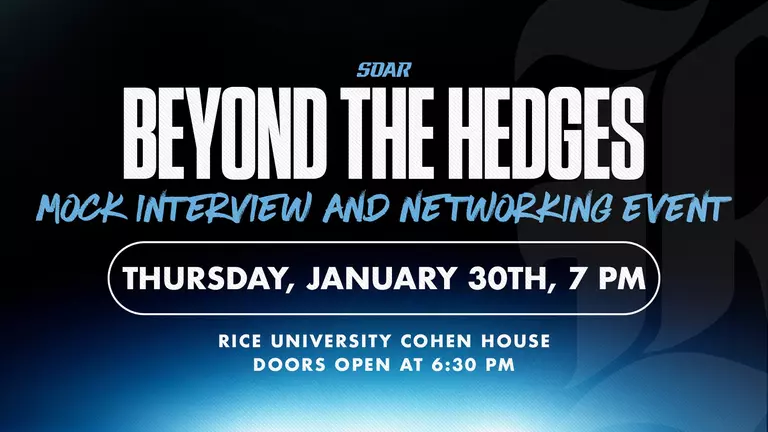 Join Us for Beyond the Hedges 2025: A Unique Career Development Opportunity for Rice University Student-Athletes