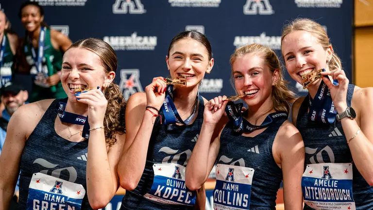 Rice’s DMR Title Highlights Day One of AAC’s
