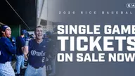 Baseball Single Game Tickets Sales Underway