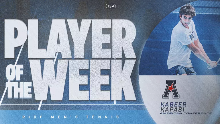 Kapasi Named American Men's Tennis Player of the Week