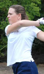 Evans Shoots 1-Over 73 As Women's Golf Moves Up Five Spots