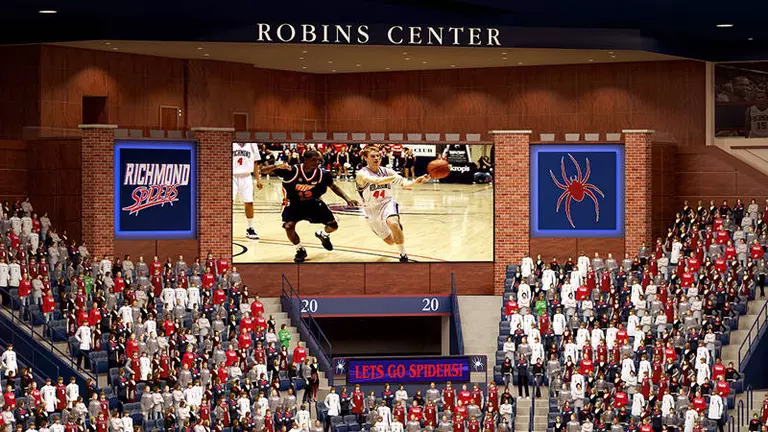 Robins Center Adding 15 x 32 Panasonic Video Boards