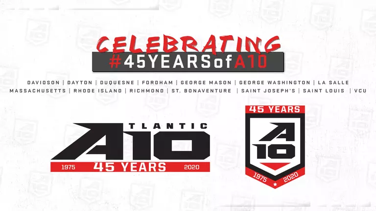 Atlantic 10 Celebrating 45th Anniversary in 2020-21, Unveils Commemorative Logo