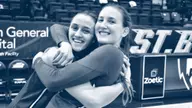 Web Threads: Maggie Doogan, Rachel Ullstrom, and Head Coach Aaron Roussell